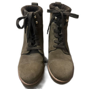 Tommy Hilfiger Women's Brown Twomar Lace Up Ankle Booties Suede Size 7M